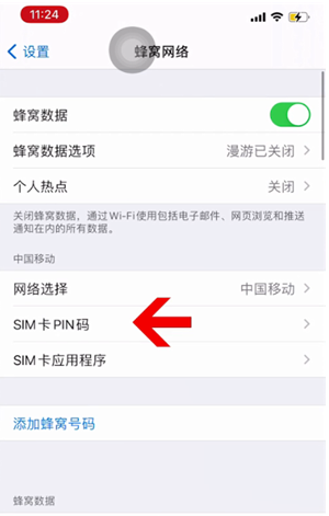 红花岗苹果14维修网分享如何给iPhone14的SIM卡设置密码 