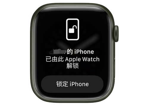 红花岗苹果手机维修分享用 AppleWatch 解锁配备面容 ID 的 iPhone方法 