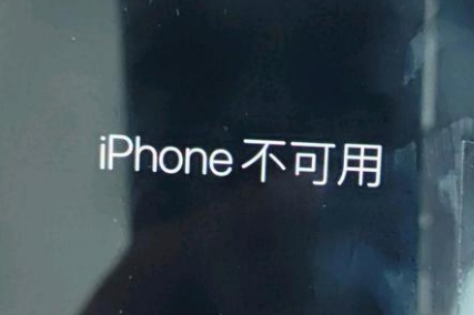 红花岗苹果服务网点分享锁屏界面显示“iPhone 不可用”如何解决 